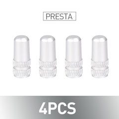 4pcs Aluminum Alloy Bike Valve Covers Dust Dirt Protection