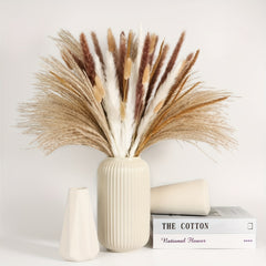 100pcs Dried Pampas Grass Decor for Boho Weddings
