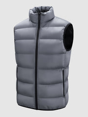 Men's Warm Winter Zip Up Vest with Pockets