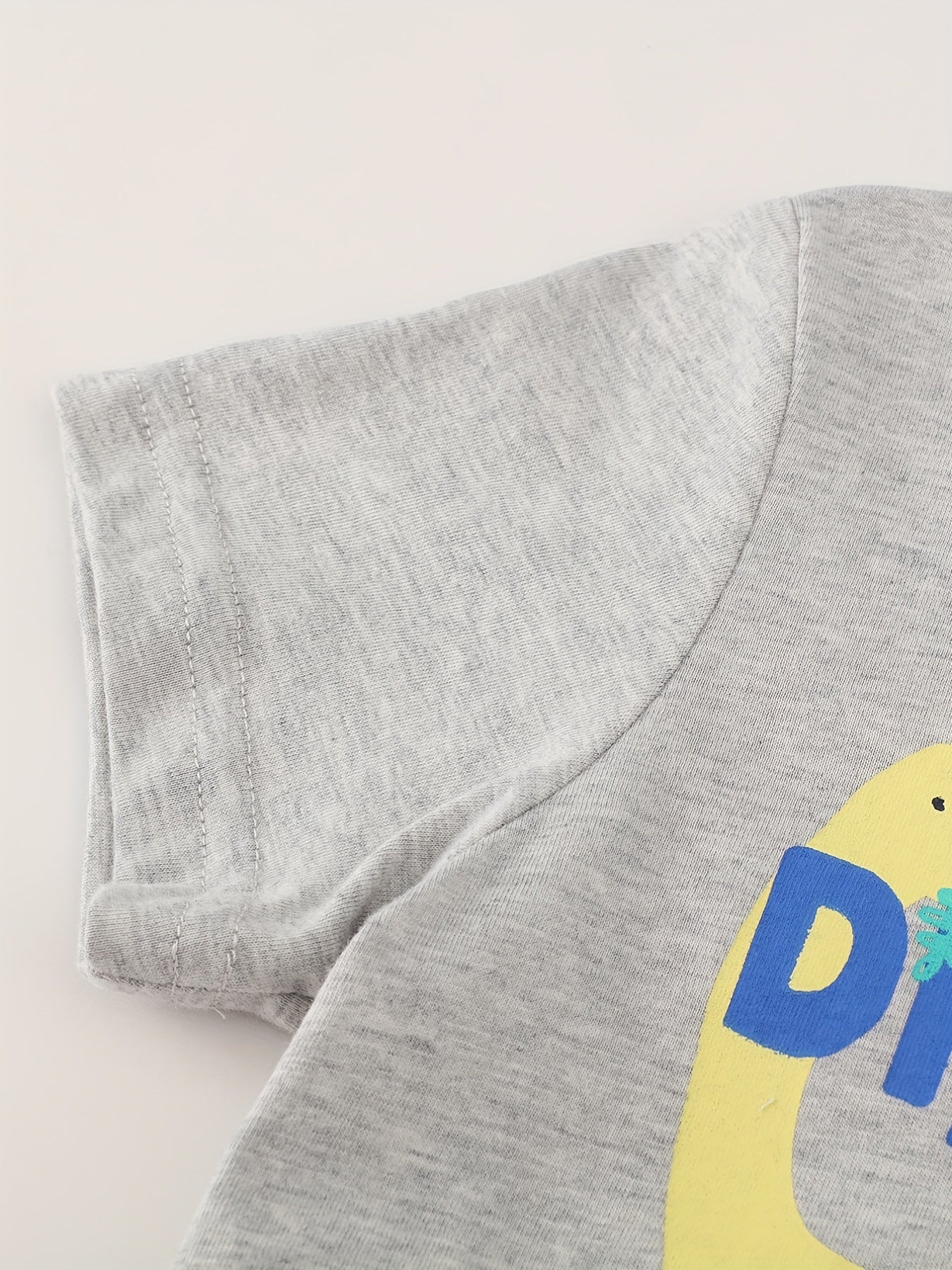Boys Dinosaur Cotton T-Shirt & Drawstring Shorts Set