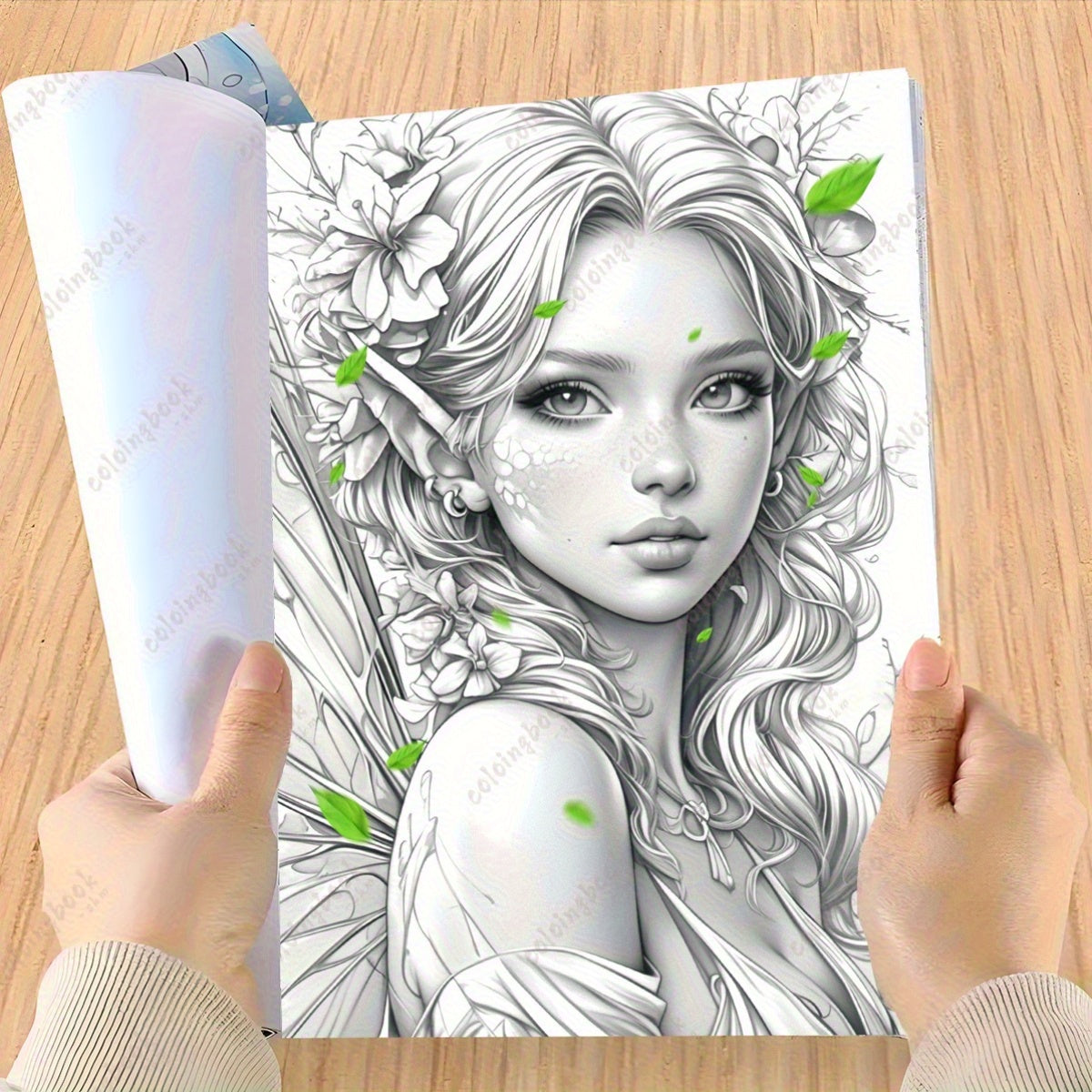 TGX Upgraded Deluxe Flower Fairy Drawing Book 22 Pages Thickened Paper