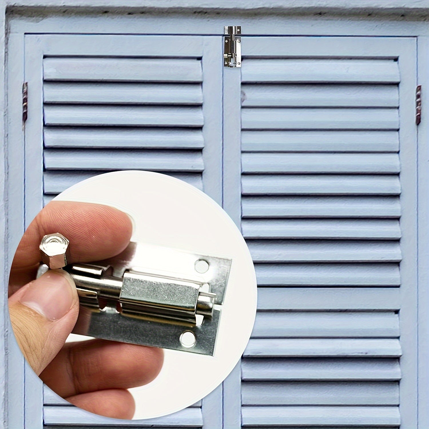 2pcs Sliding Bolt Lock Stainless Steel Durable Small Plate Lock