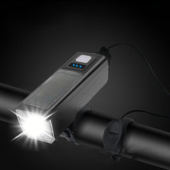 Solar Bike Lights Horn USB Charging Headlights