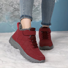 Winter Warm Waterproof Snow Boots Lace Up Comfortable Short Boots