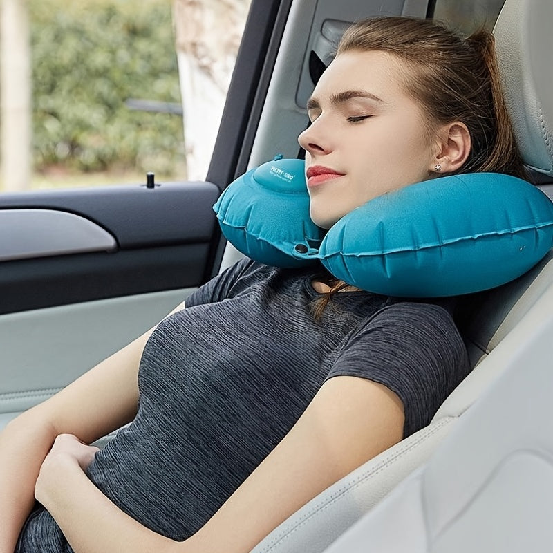 Inflatable Travel Pillow Neck Support for Men Women