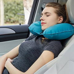 Inflatable Travel Pillow Neck Support for Men Women