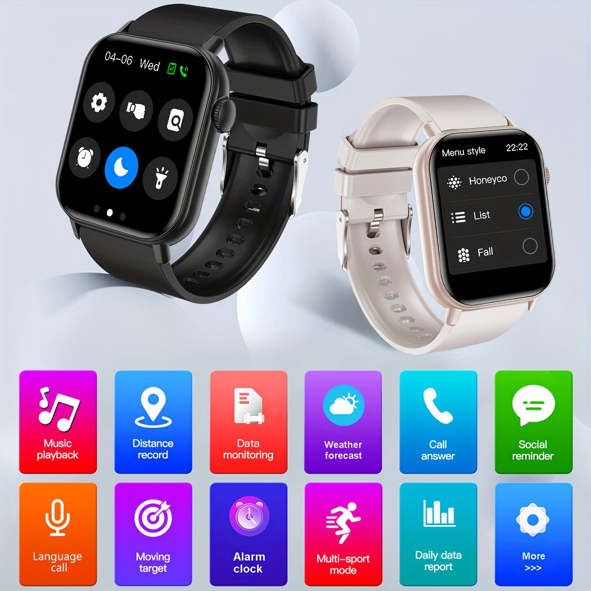 COIUSOR Smartwatch with Wireless Calling & Multiple Sports Modes