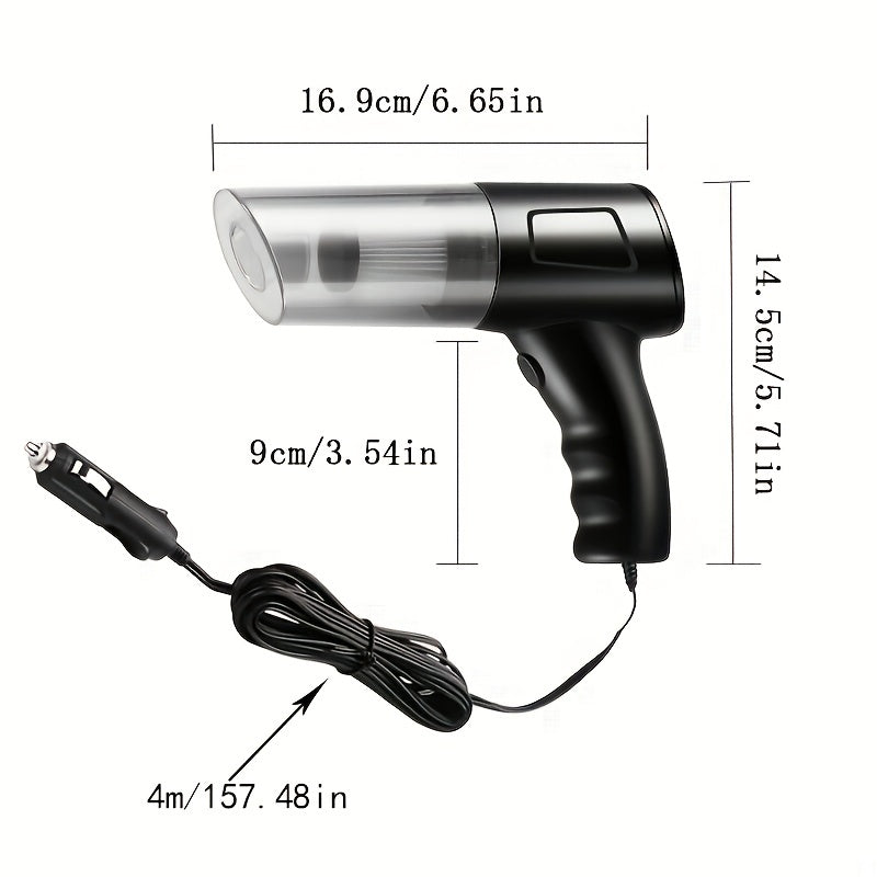 12V Car Vacuum Cleaner with Powerful Suction