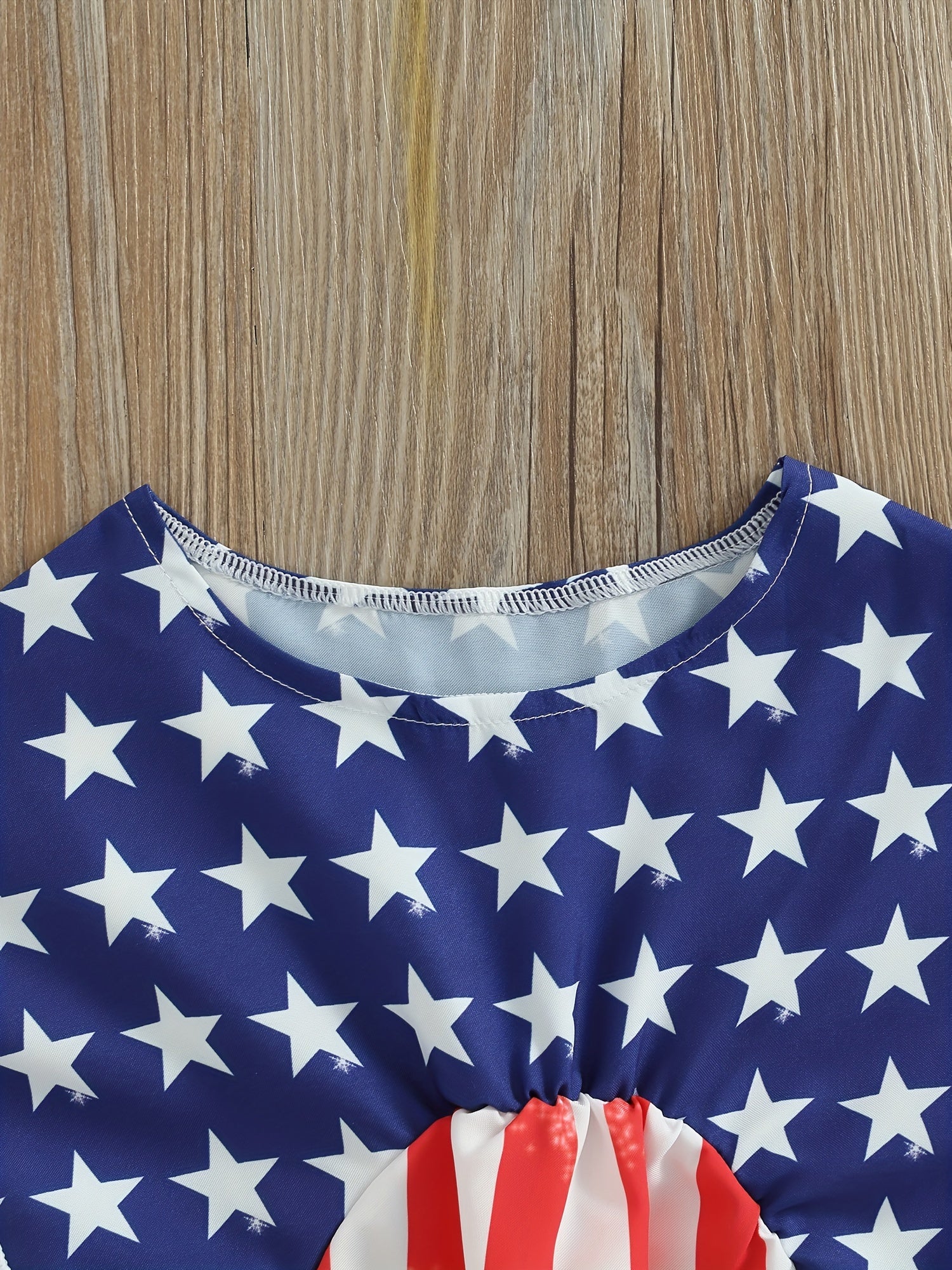 Baby Girls Star Pattern & Striped Swimsuit for Summer Beach Vacation
