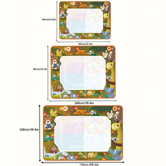 Magic Water Canvas Drawing Mat - Fun Animal Theme - Parent Child Interactive Toy