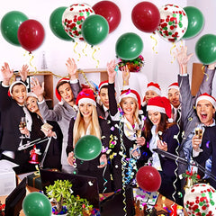 50pcs Christmas Latex Balloon Set Holiday Celebration Party Decor