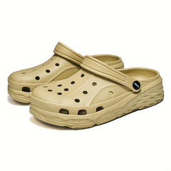 Men's Clog Sandals with Strap Casual Outdoor Walking Shoes