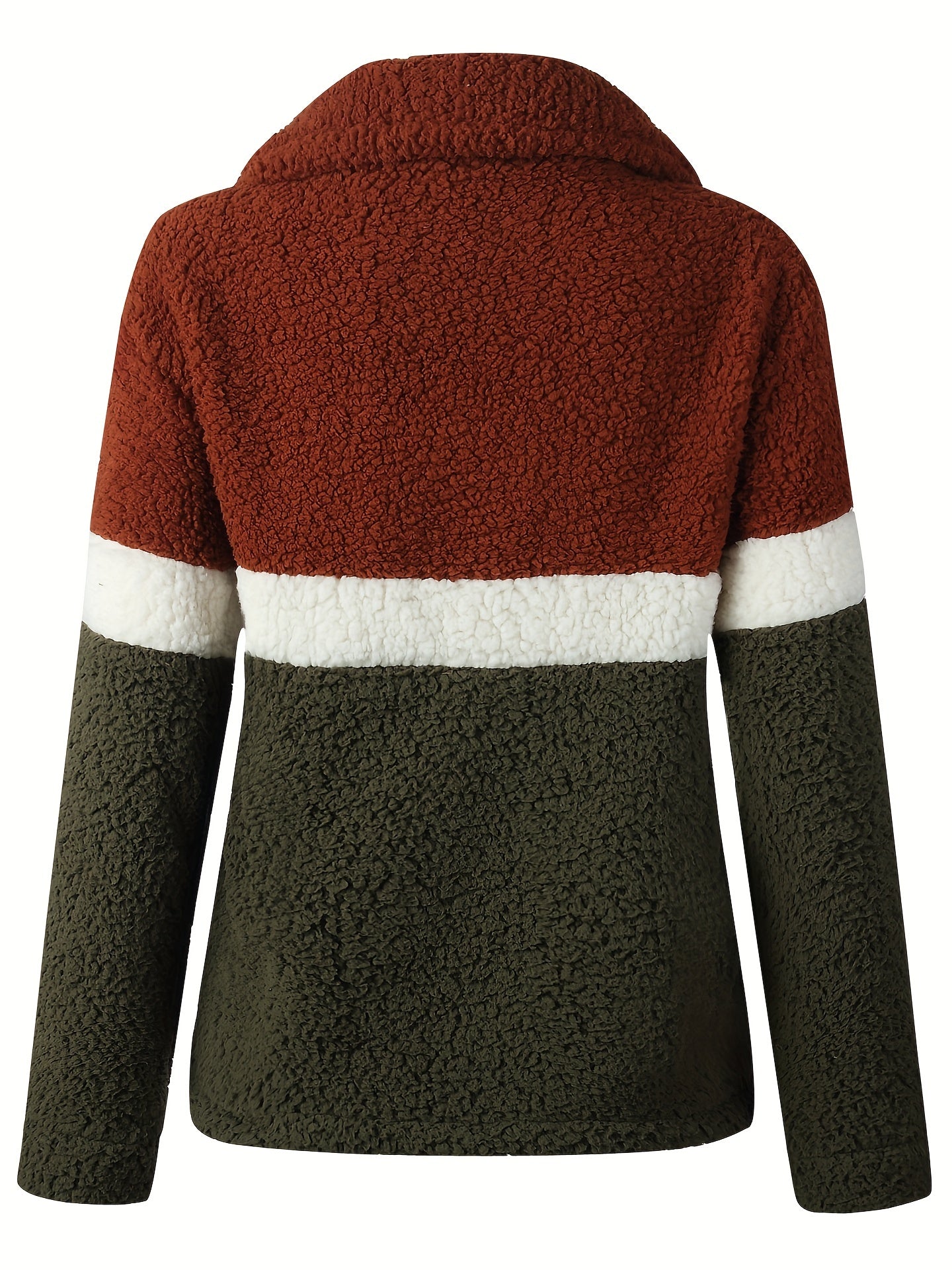 Patched Pockets Jacket Long Sleeve Fall Winter Casual