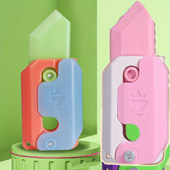 2pcs 3D Gravity Radish Stress Relief Toy Luminous Push And Pull Toys