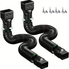 1pc PP Folding Telescopic Drain Pipe Extend Outdoor Drainage