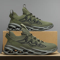 Men's Lace up Blade Sneakers Comfortable Breathable Shoes