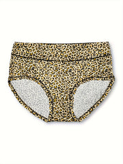 3 Pack Plus Size Leopard Print Briefs Set