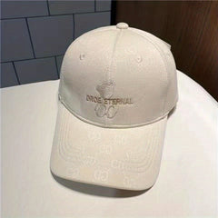 Bear Embroidered Baseball Cap Cotton Couple Dad Hats Casual Sun Hats