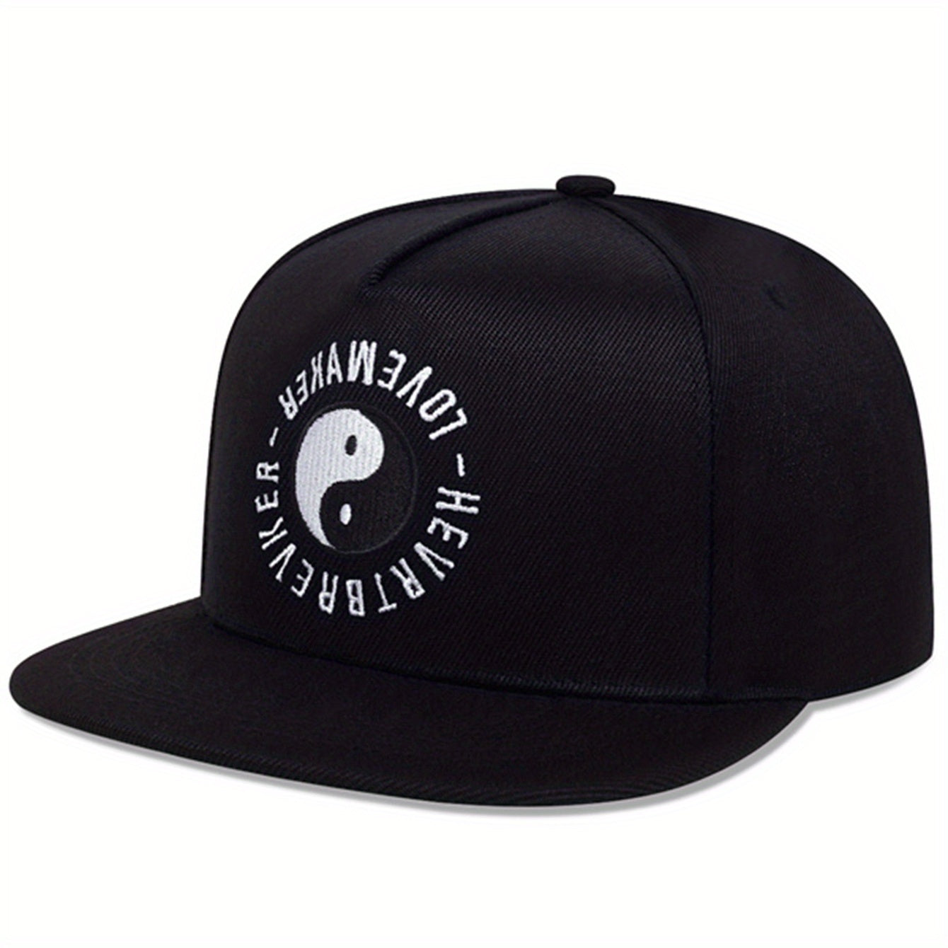 Men's Classic Flat Brim Hat for Summer Outdoor