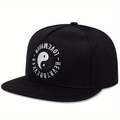 Men's Classic Flat Brim Hat for Summer Outdoor