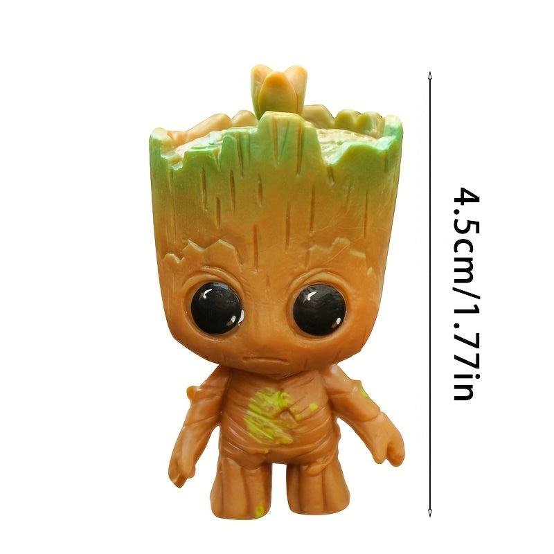4pcs Groot PVC Action Figures Desk Decor Anime Inspired Collectible