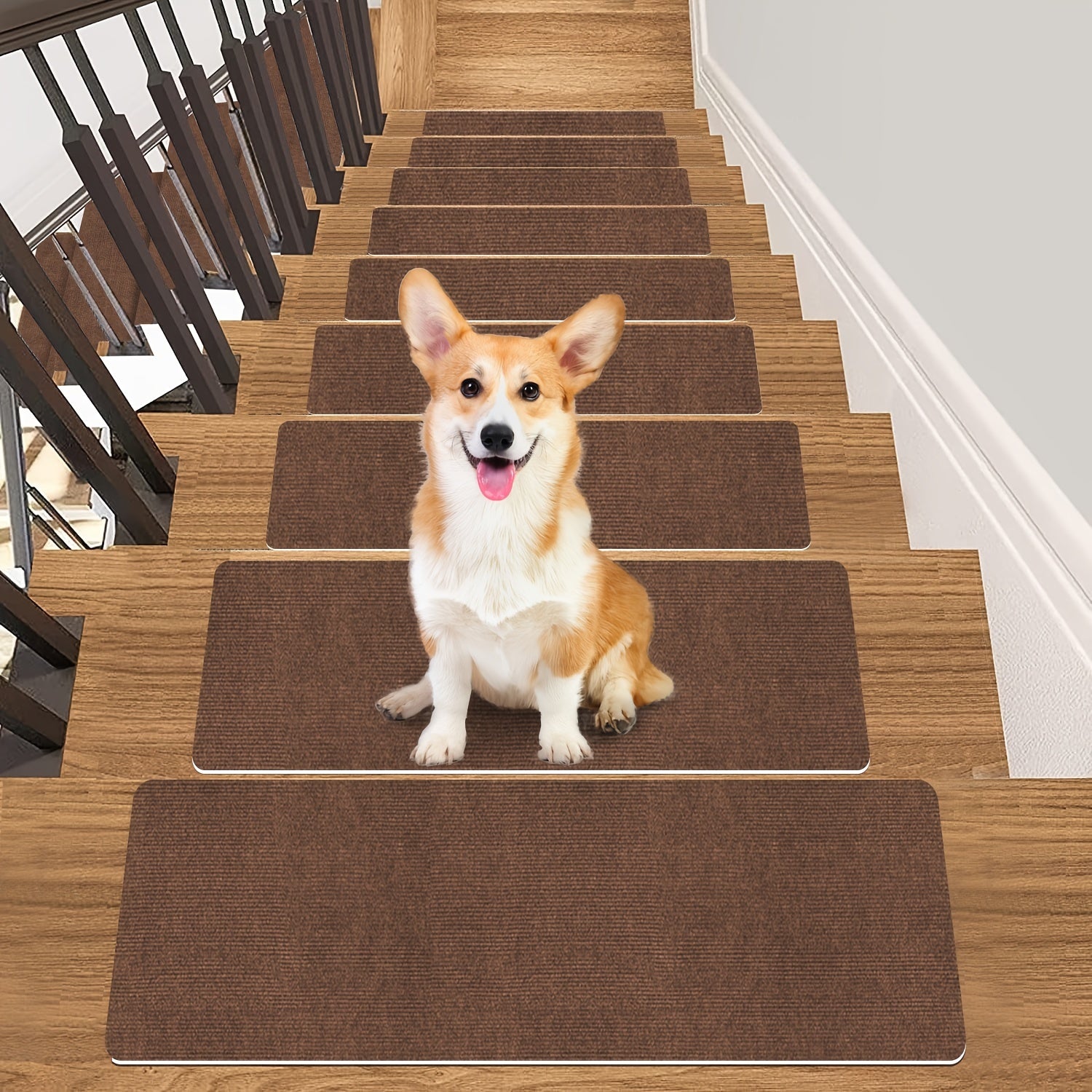 Non Slip Stair Rugs Soft Washable Stair Carpet Runner For Hall