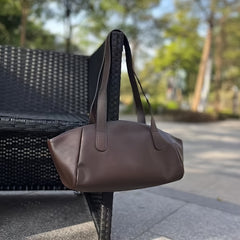 Top Layer Cowhide Leather Shell Bag Underarm Bag