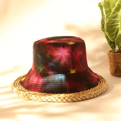 Gradient Reversible Print Bucket Hat Sun Hat