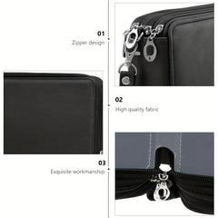 120 Slot Colored Pencil Organizer PU Leather Pencil Case