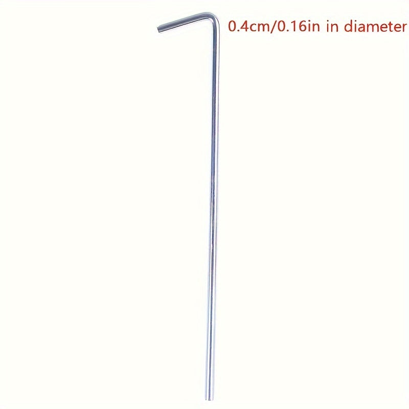 5pcs Heavy Duty Stainless Steel Tent Stakes Ground Nail