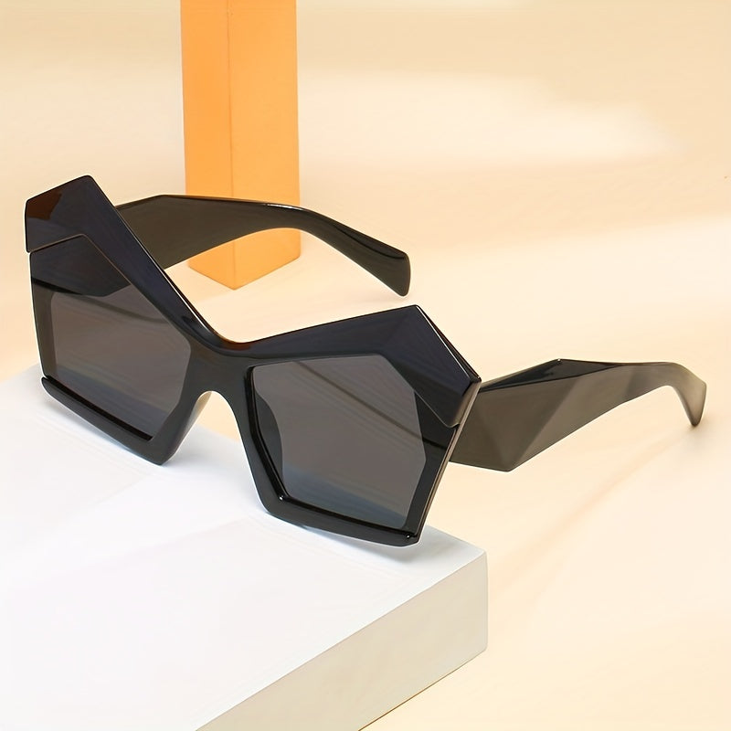 Men's Retro Cat Eye Large Frame Sunglasses