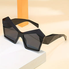 Men's Retro Cat Eye Large Frame Sunglasses