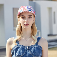 Pink Love Embroidered 3D Bow Baseball Cap Women's Dad Hat