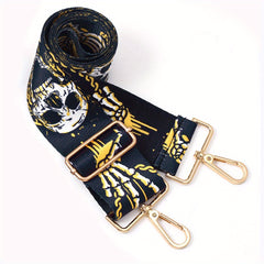 Ghost Skull Horror Purse Strap Wide Adjustable Bag Shoulder Replacement