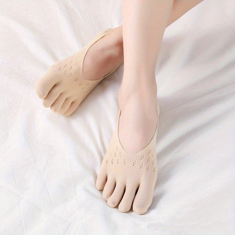 Mesh Toe Socks for Running Athletic Women's Stockings