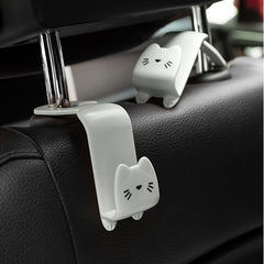 2pcs Car Hook Cartoon Car Decor Hook Headrest Seat Back Hidden Hook