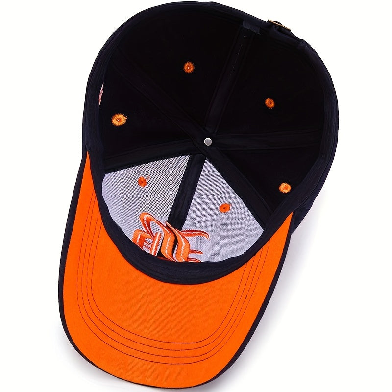Embroidered Baseball Cap Lightweight Adjustable Breathable Trucker Sun Hat