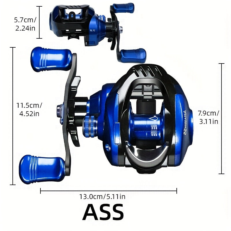 Lightweight Fishing Reel 7.2:1 208g 8KG Raft & Boat Fishing