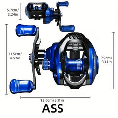 Lightweight Fishing Reel 7.2:1 208g 8KG Raft & Boat Fishing