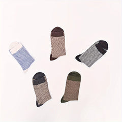 5 Pairs Winter Warm Knit Socks for Men Women