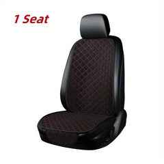 Flax Car Seat Cover Protector Linen Front Rear Back Cushion Pad Mat