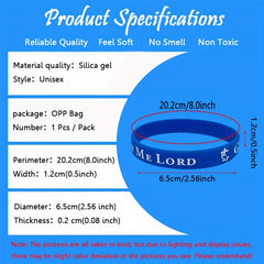 Colorful Slogan Silicone Bracelet Wristband