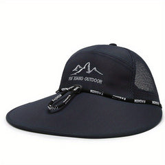 Outdoor Fishing Cap Sun Protection Mesh Hat For Men