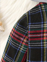 Baby Boys Plaid Shirt Hoodie for Spring and Autumn
