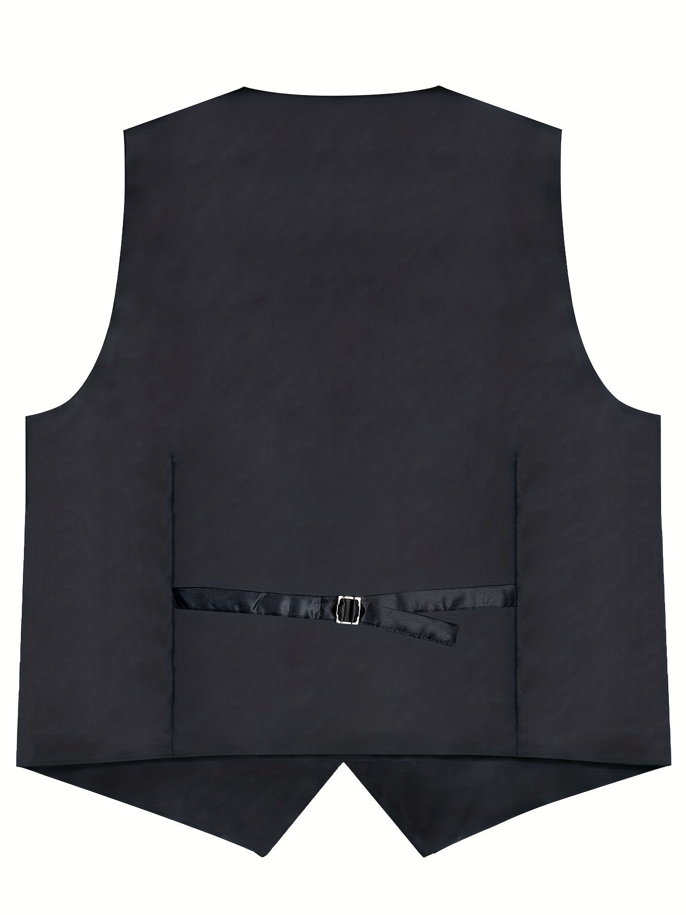 DiBanGu Mens Vest Silk Jacquard Woven Waistcoat Sleeveless Gilet