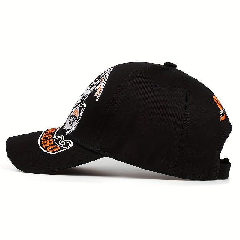 Unisex Casual Baseball Cap With Death God Pattern
