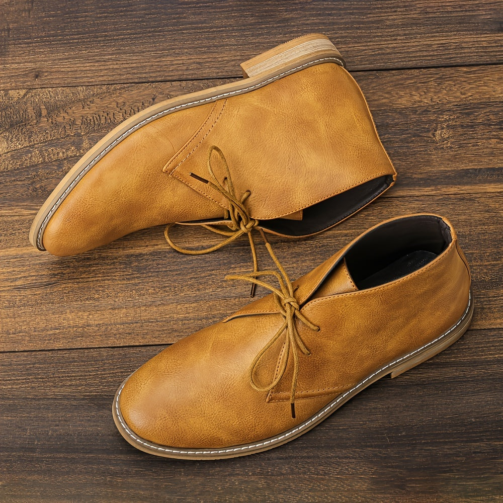 Men's High Top Lace Up Chukka Boots Anti skid Shoes