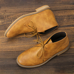 Men's High Top Lace Up Chukka Boots Anti skid Shoes