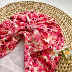 Baby Thin Headband Soft Bow Print Baby Hat for Newborns