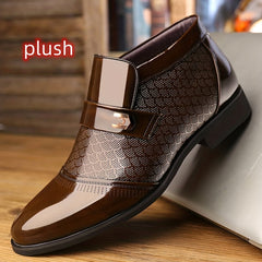 Men's Pointed Toe Slip on Non slip Boots For Wedding Business